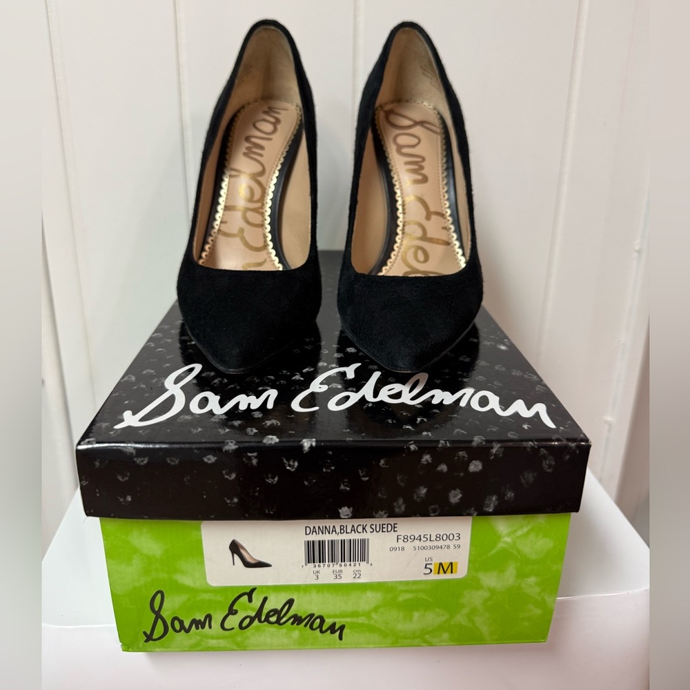 Sam Edelman Black Suede Women's Shoes
